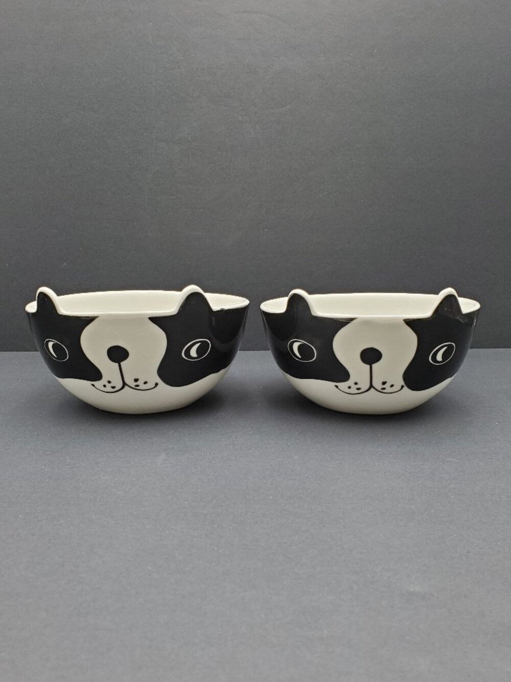 Tabletops Gallery Frenchie Dog Face Soup Bowls Boston Terrier Dog Cereal Bowls
